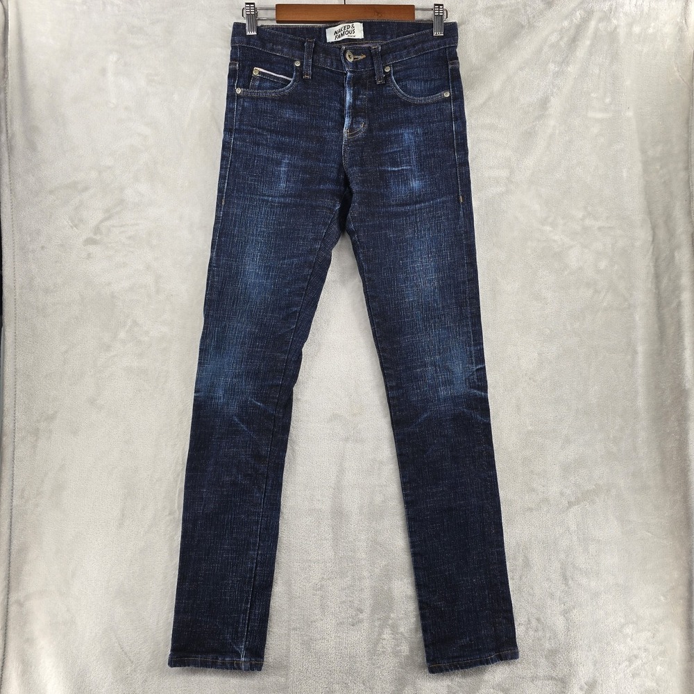 Naked and Famous Super Skinny Guy Stretch Selvedge Denim Jeans Size‎ 29